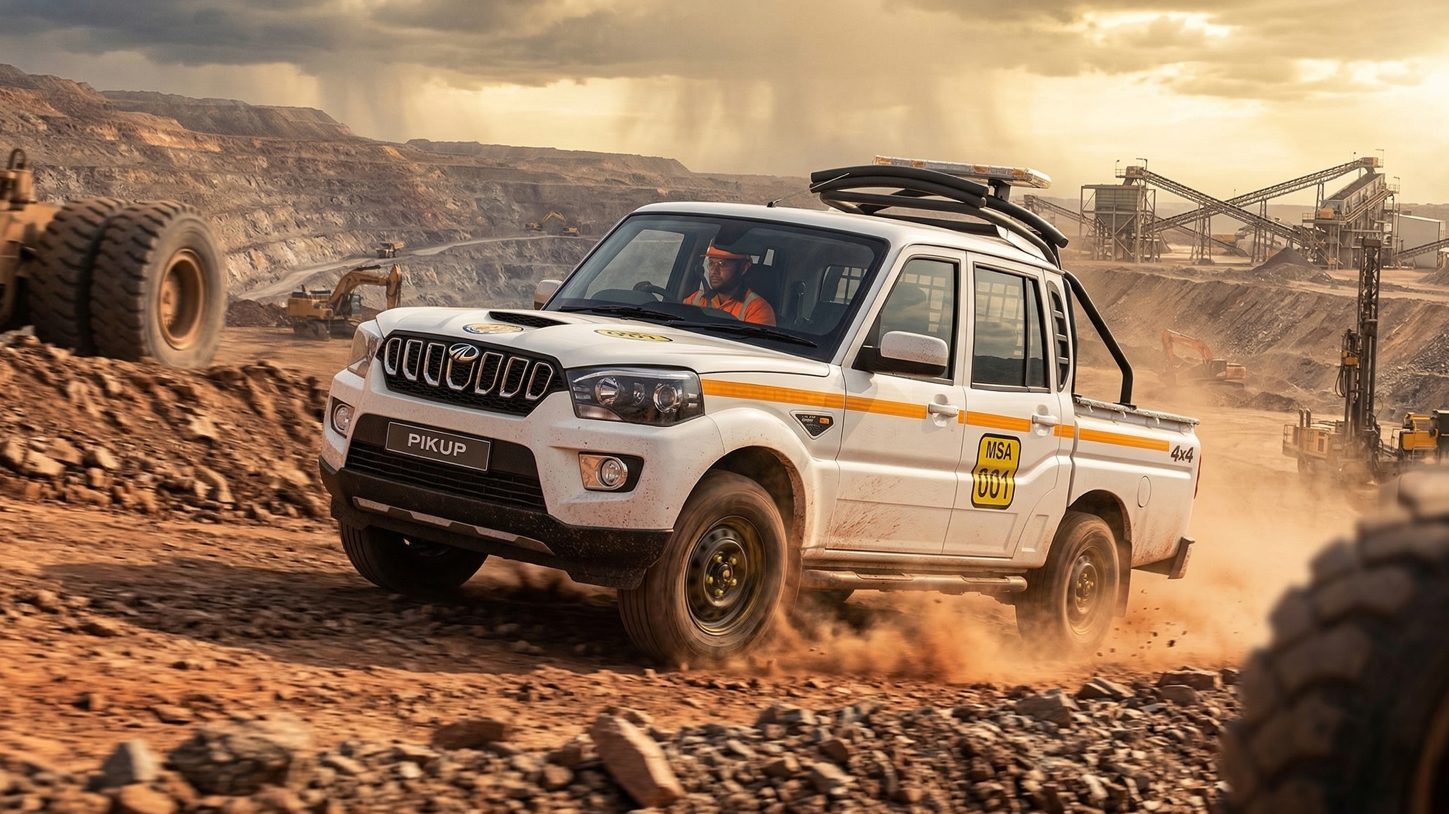 Mahindra S6 Mining Pik Up hero