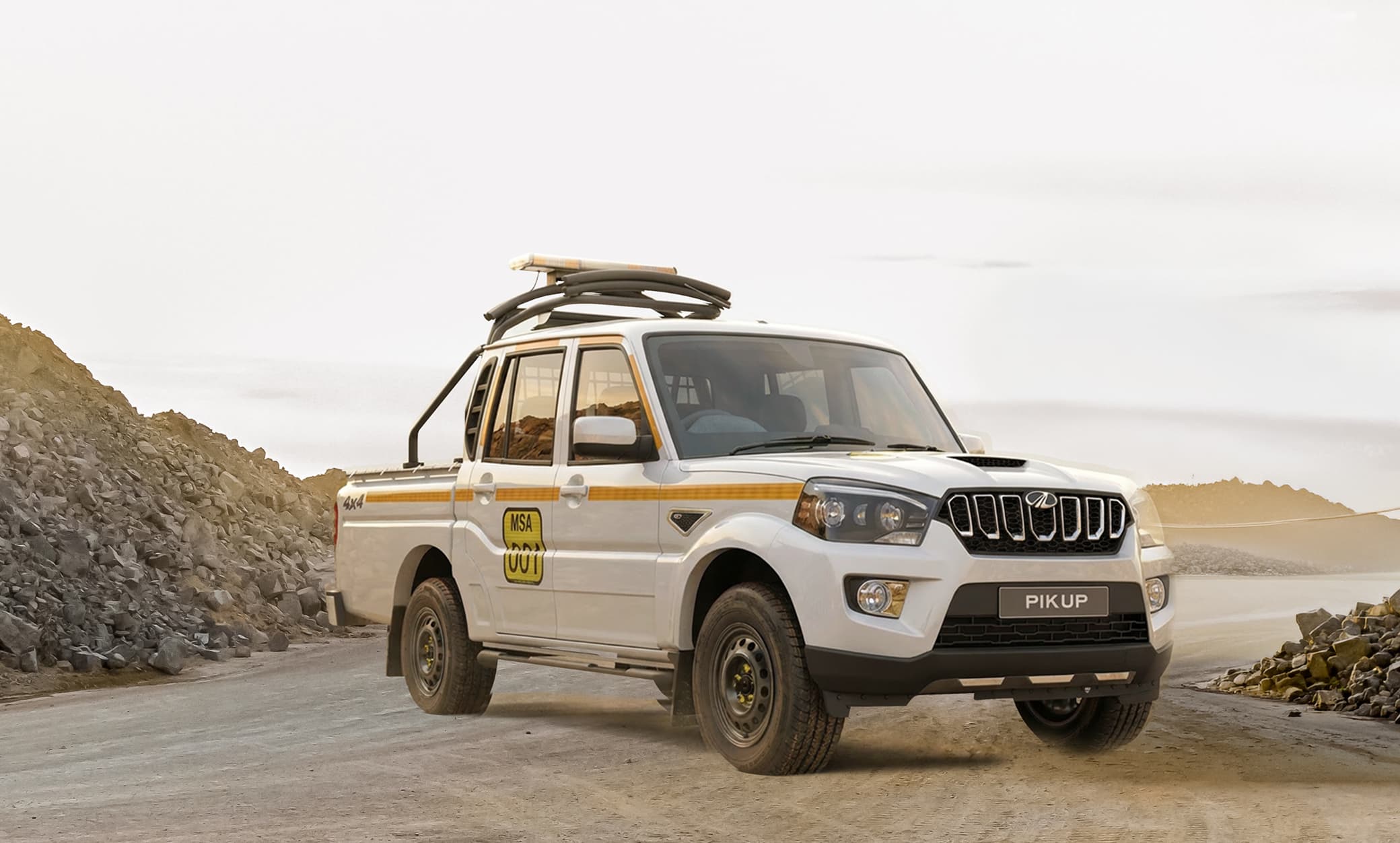 Mahindra S6 Mining exterior — front three-quarter view
