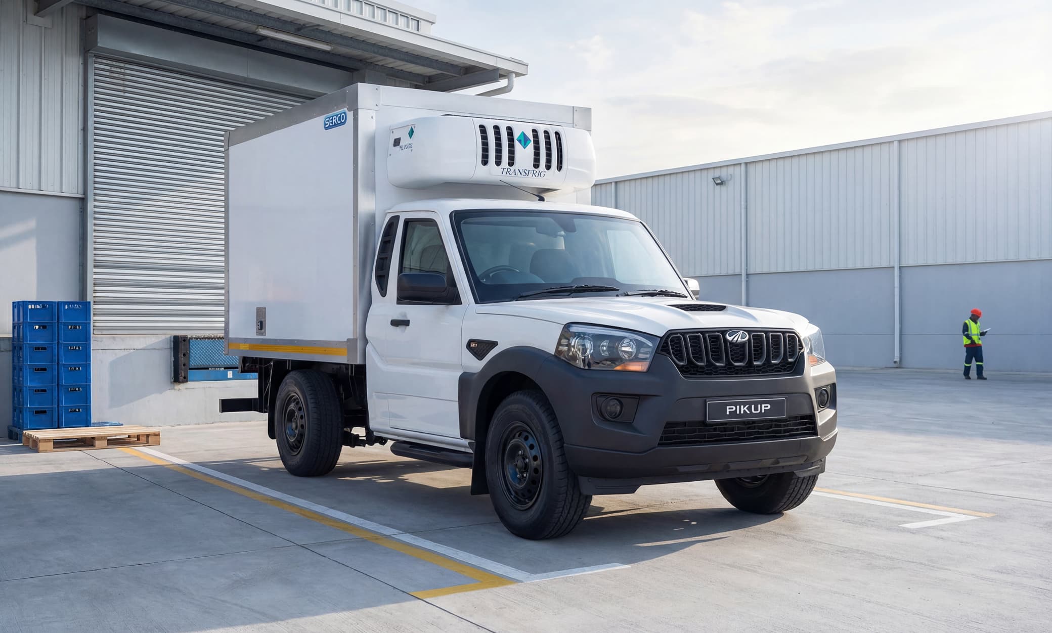 Mahindra S4 Refrigeration exterior — front three-quarter view