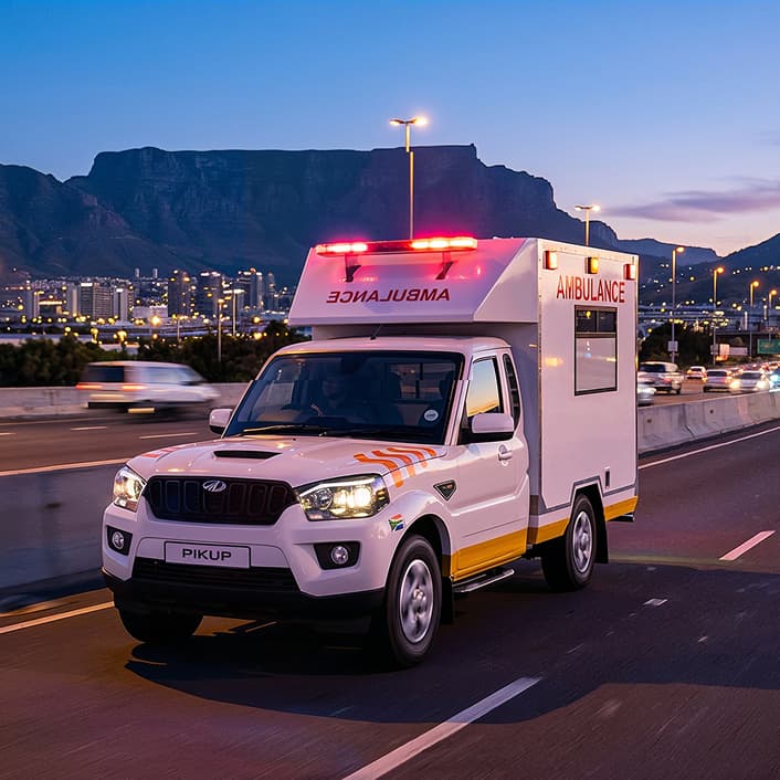 Mahindra S6 Ambulance double-walled insulated cabin