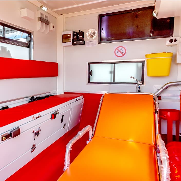 Mahindra S6 Ambulance fresh water system
