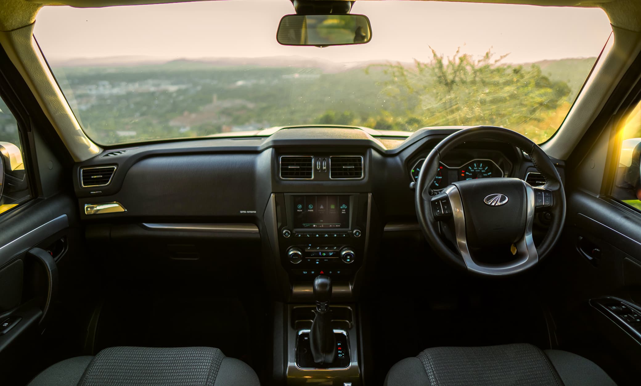 Mahindra Pik Up Double Cab interior — cockpit