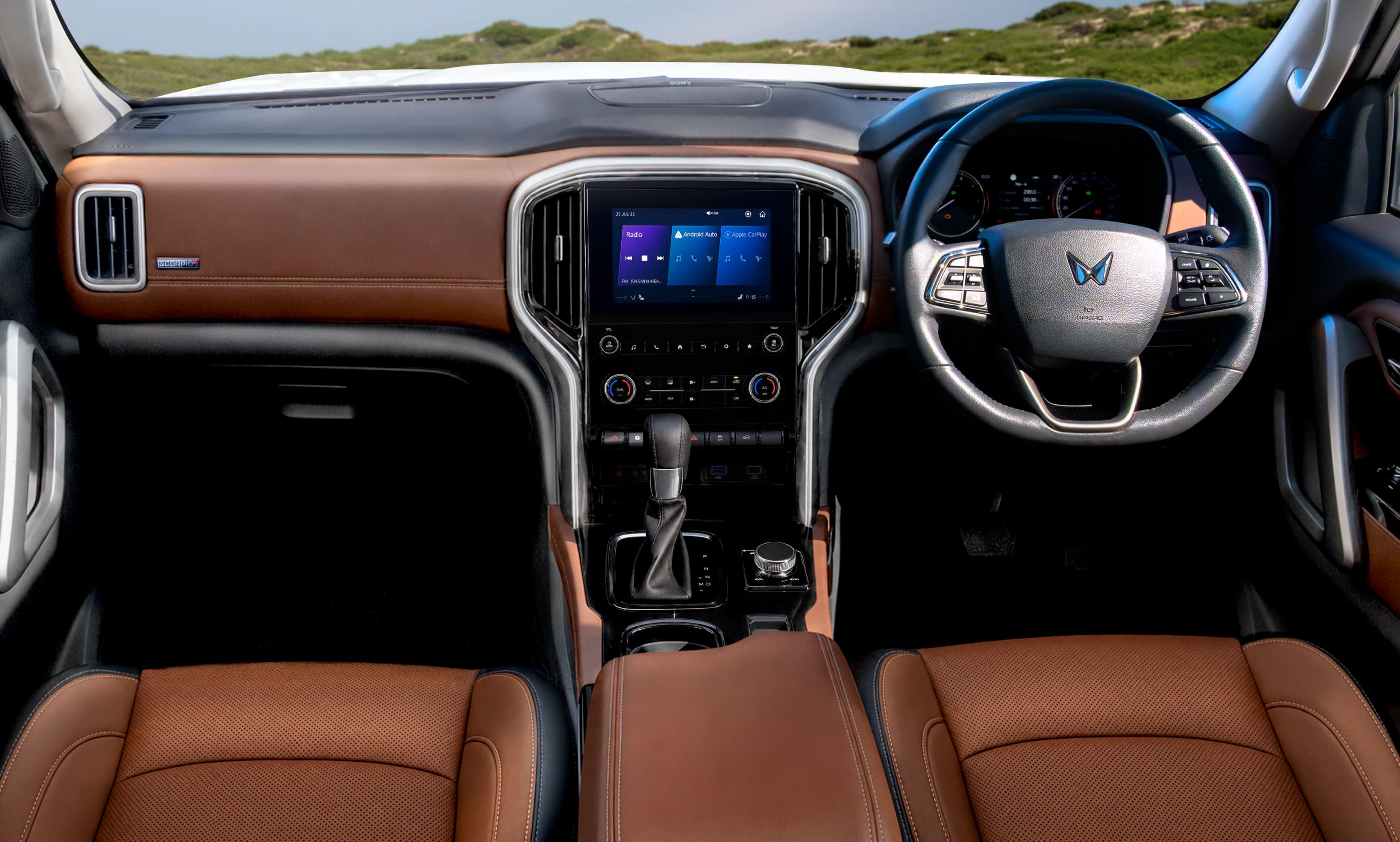 Mahindra Scorpio-N interior — cockpit