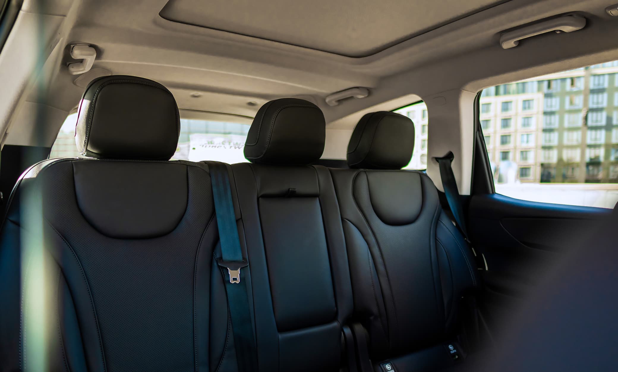 Mahindra XUV700 interior — rear cabin
