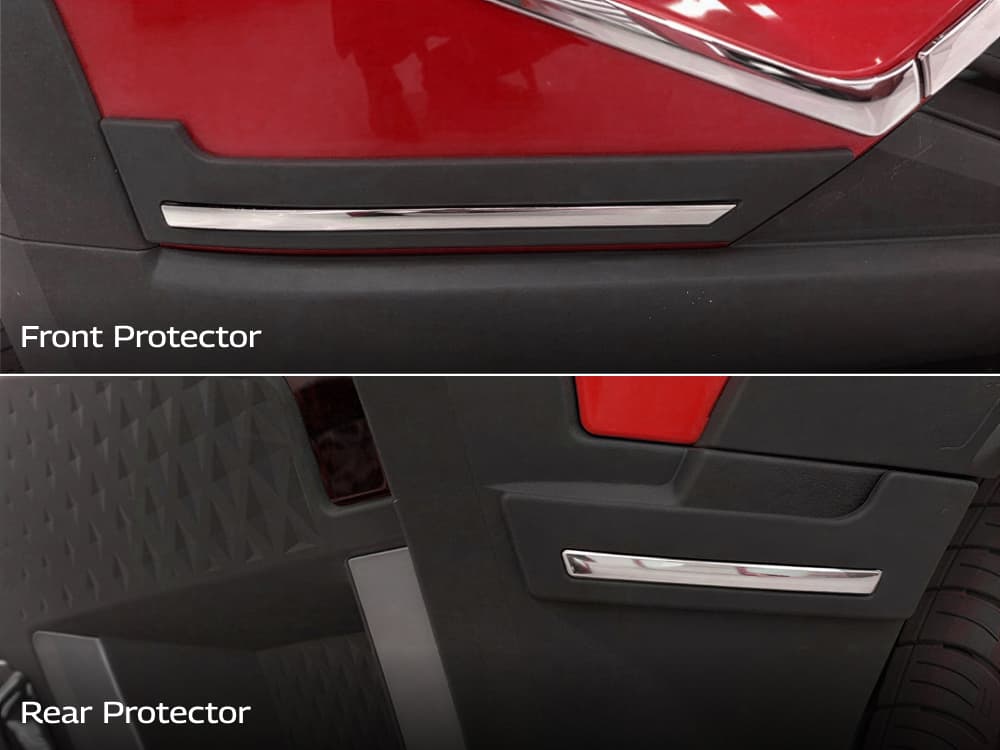 CHROME INSERT BUMPER CORNER PROTECTOR