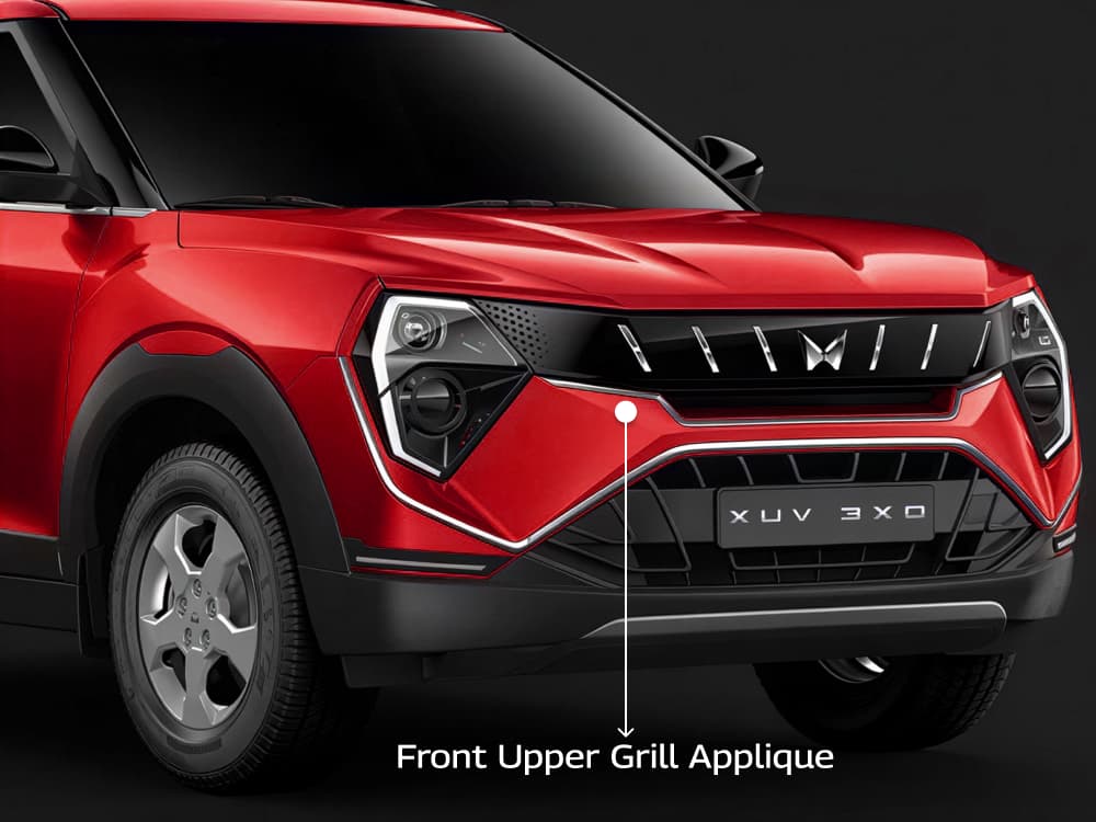 FRONT UPPER GRILL CHROME APPLIQUE