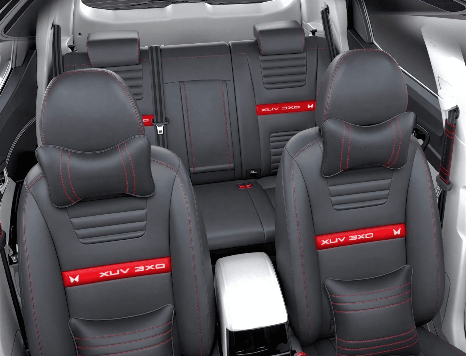 PREMIUM BLACK SEAT COVERS RED